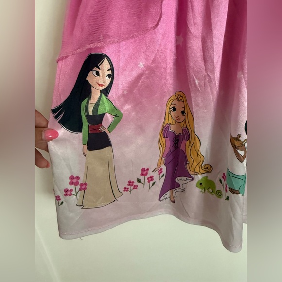 K1 Disney Princess Size 4T Kids Gown Sleepwear Pjs Pajama - Picture 6 of 9